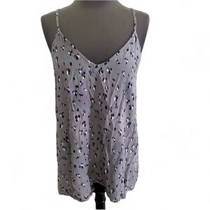 HATCH MATERNITY PURPLE ABSTRACT PRINT SPAGHETTI STRAP CAMI TANK TOP SIZE SMALL